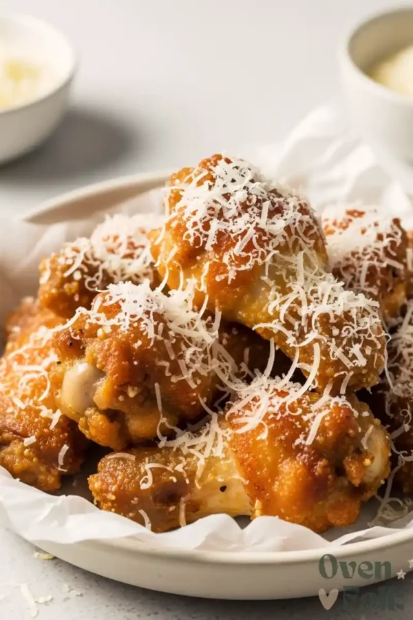 The Crispiest Air Fryer Garlic Parmesan Wings (The Baking Powder Secret)