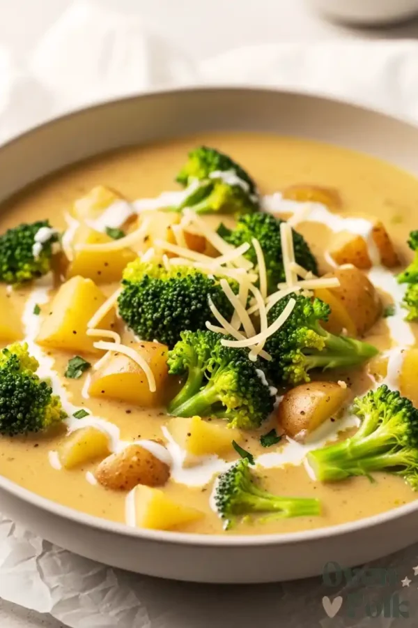 Creamy Comfort Food : Broccoli Potato Cheese Soup